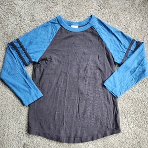 Hanna Andersson lot 2 long sleeve boys sz 8 shirts 130 cm blue